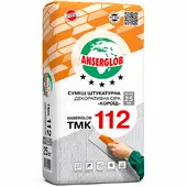Суміш штукатурна короїд Anserglob ТМК-112, сіра, 25 кг (2,5 мм)